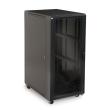 27U LINIER Server Cabinet - Glass/Solid Doors - 36